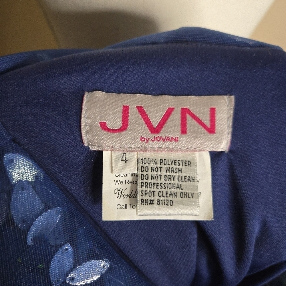 JVN Jovani JVN20381BG Royal Blue Beaded Dress - Picture 5 of 5